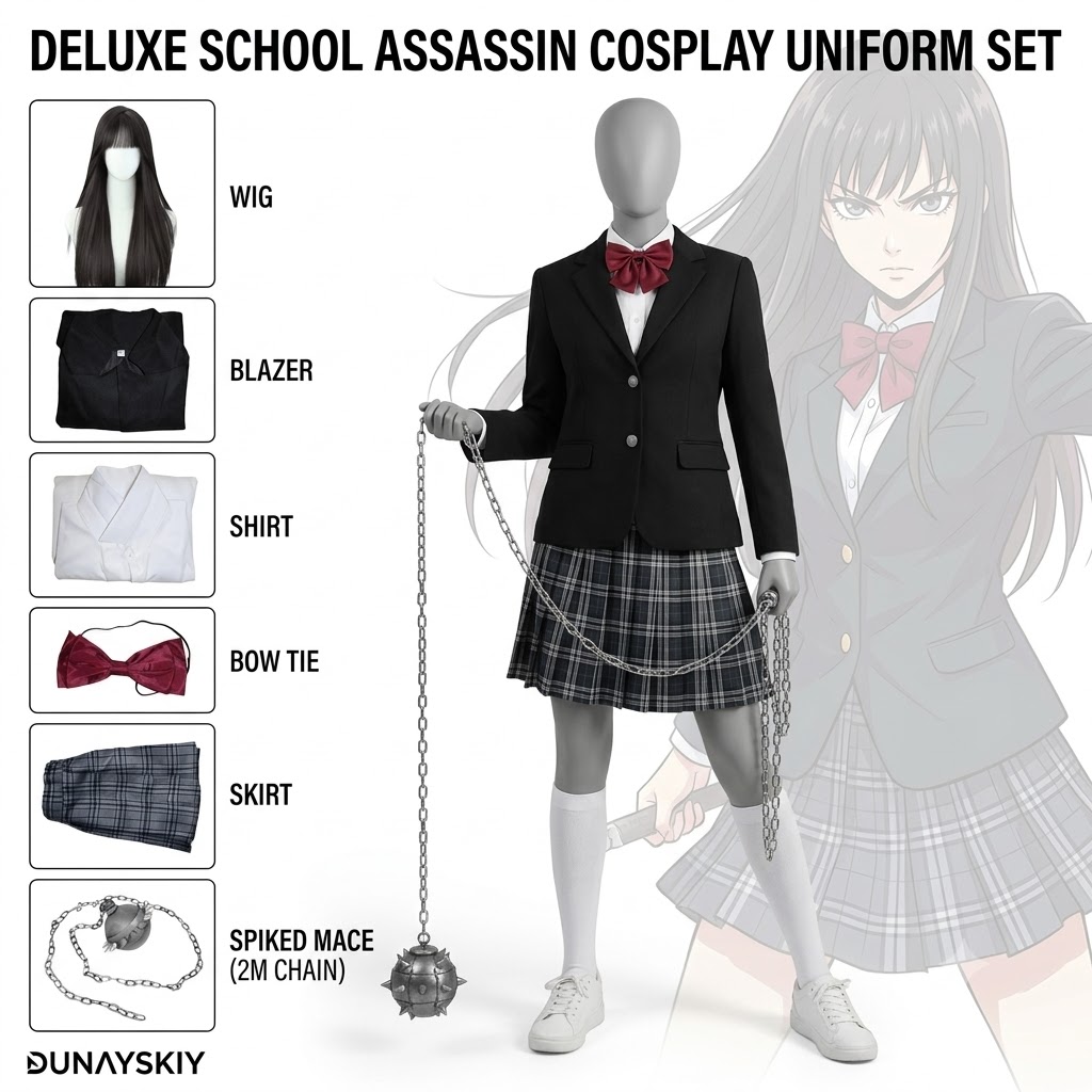 Formal Skirt - Gogo Yubari Black JK Saia Uniforme