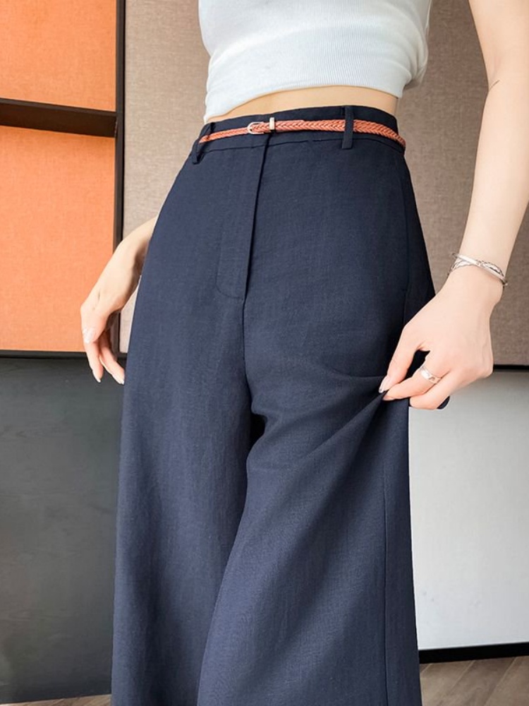Tailored Trouser Wide - Calças Femininas de Cintura Alta em