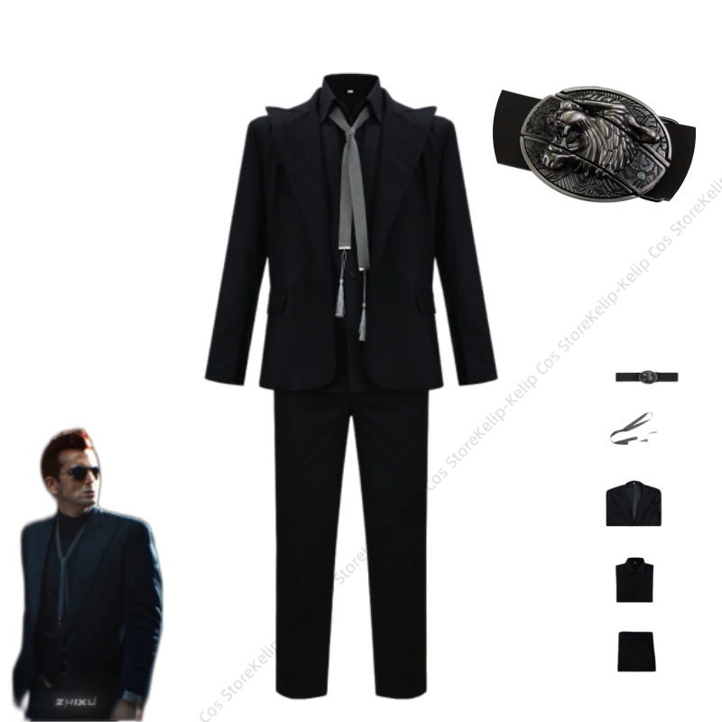 Womens Blazer - Fantasia de Cosplay GO Crowley, Terno
