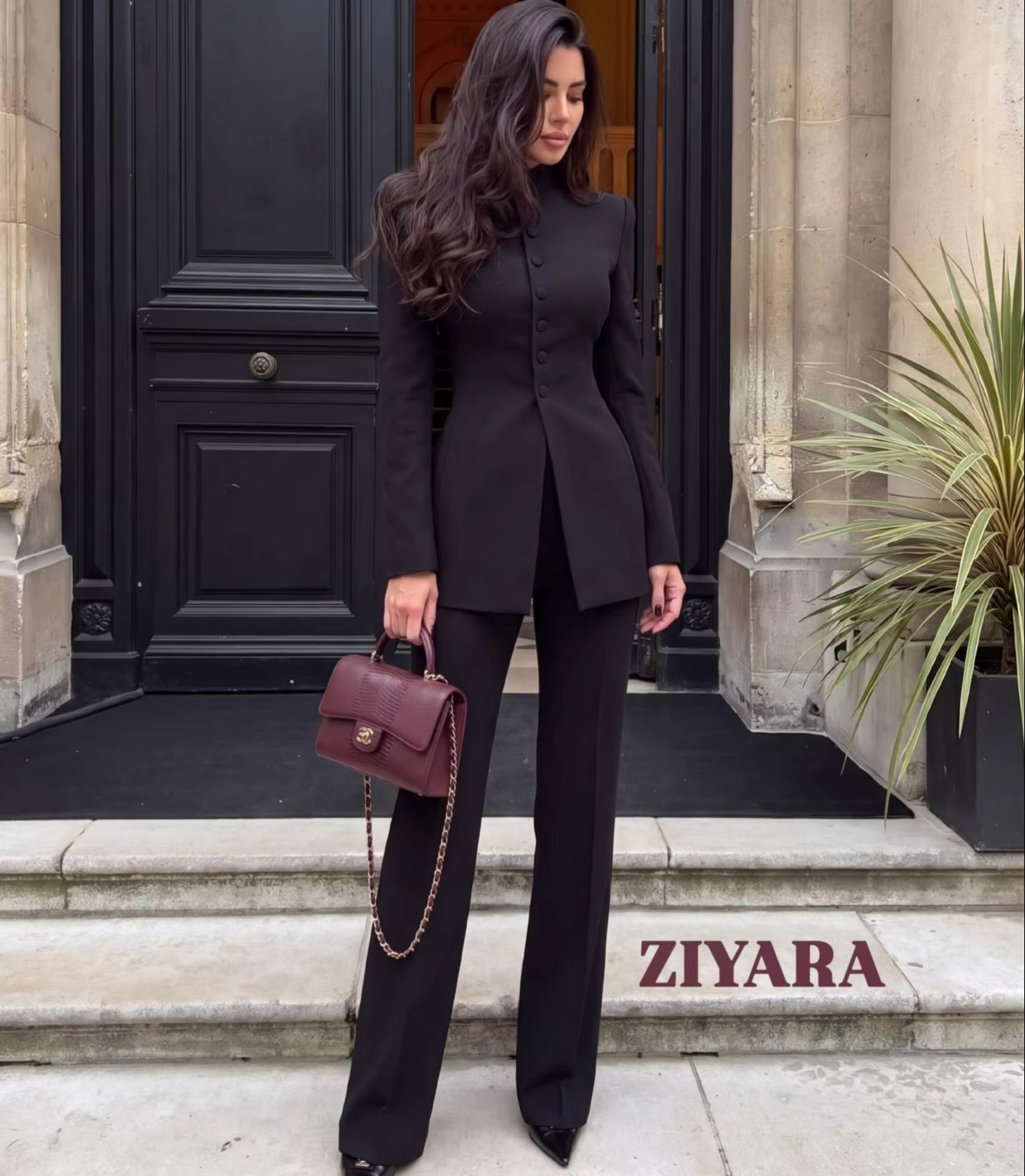 Womens Blazer - Conjunto Feminino de 2 Peças com