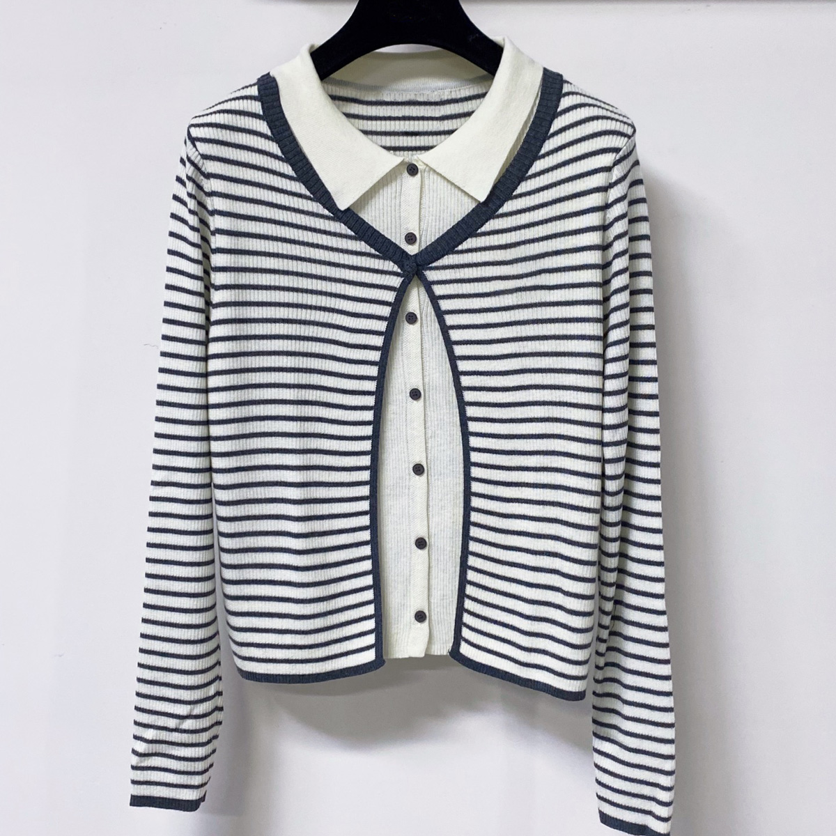 Blusa feminina de malha listra - Silk Blouse avaliação e preço