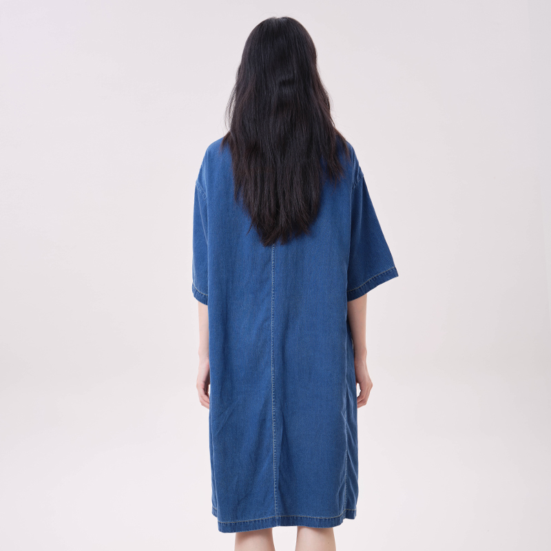 Vestido de Denim Lyocell MOVEU - Midi Dress avaliação e preço