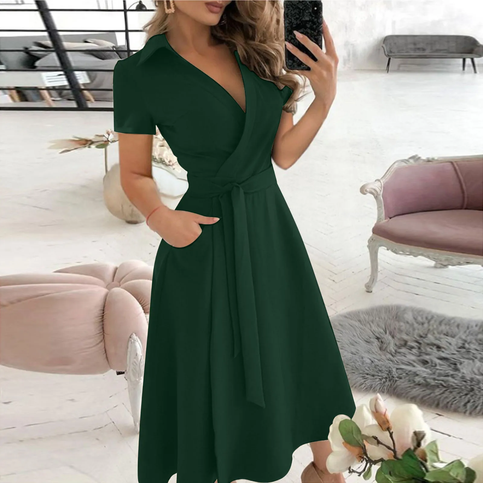 Primavera verão moda escritóri - Women'S Red Formal Wear avaliação e preço