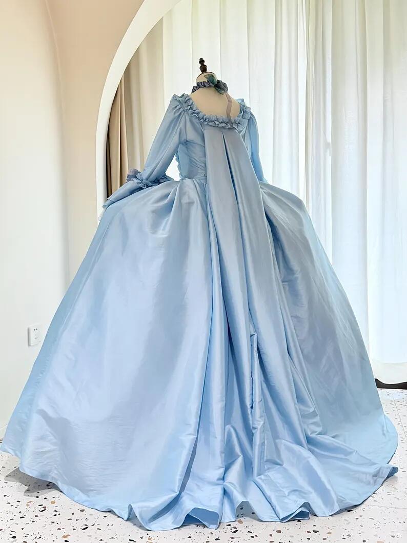 Vestido Rococó Azul do Século  - Evening Gown avaliação e preço
