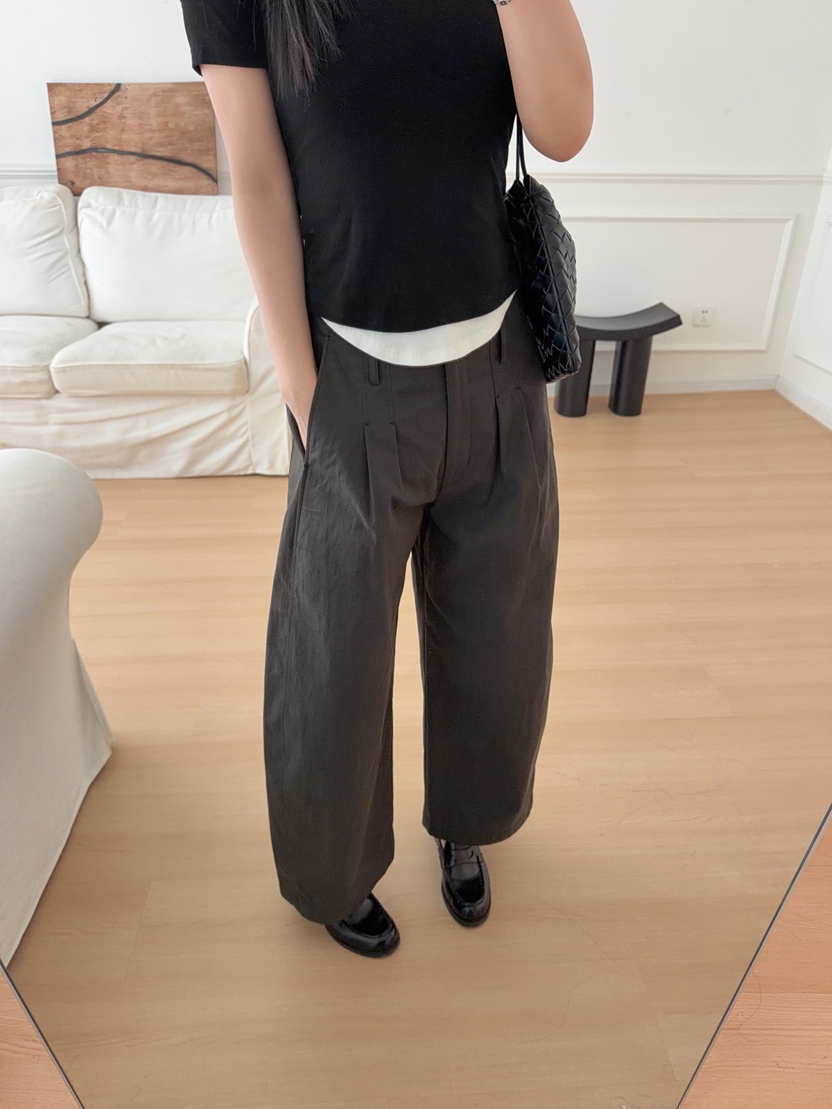 Calças Femininas Casuais de Pe - Tailored Trouser Wide avaliação e preço