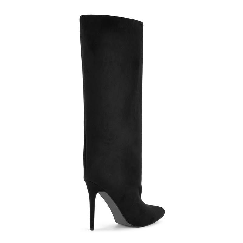 Botas de Cano Alto Pretas de C - Formal Dress avaliação e preço