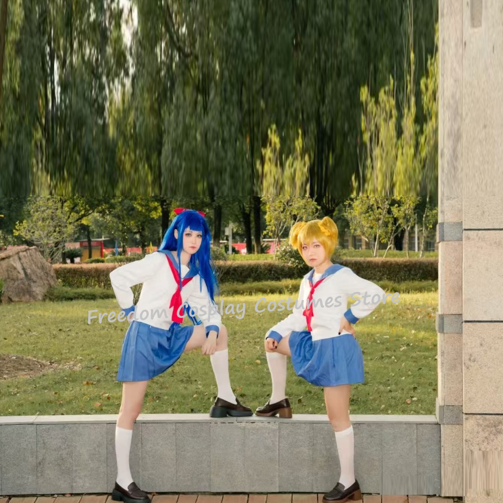 Fantasia Cosplay Pop Team Epic - Formal Skirt avaliação e preço