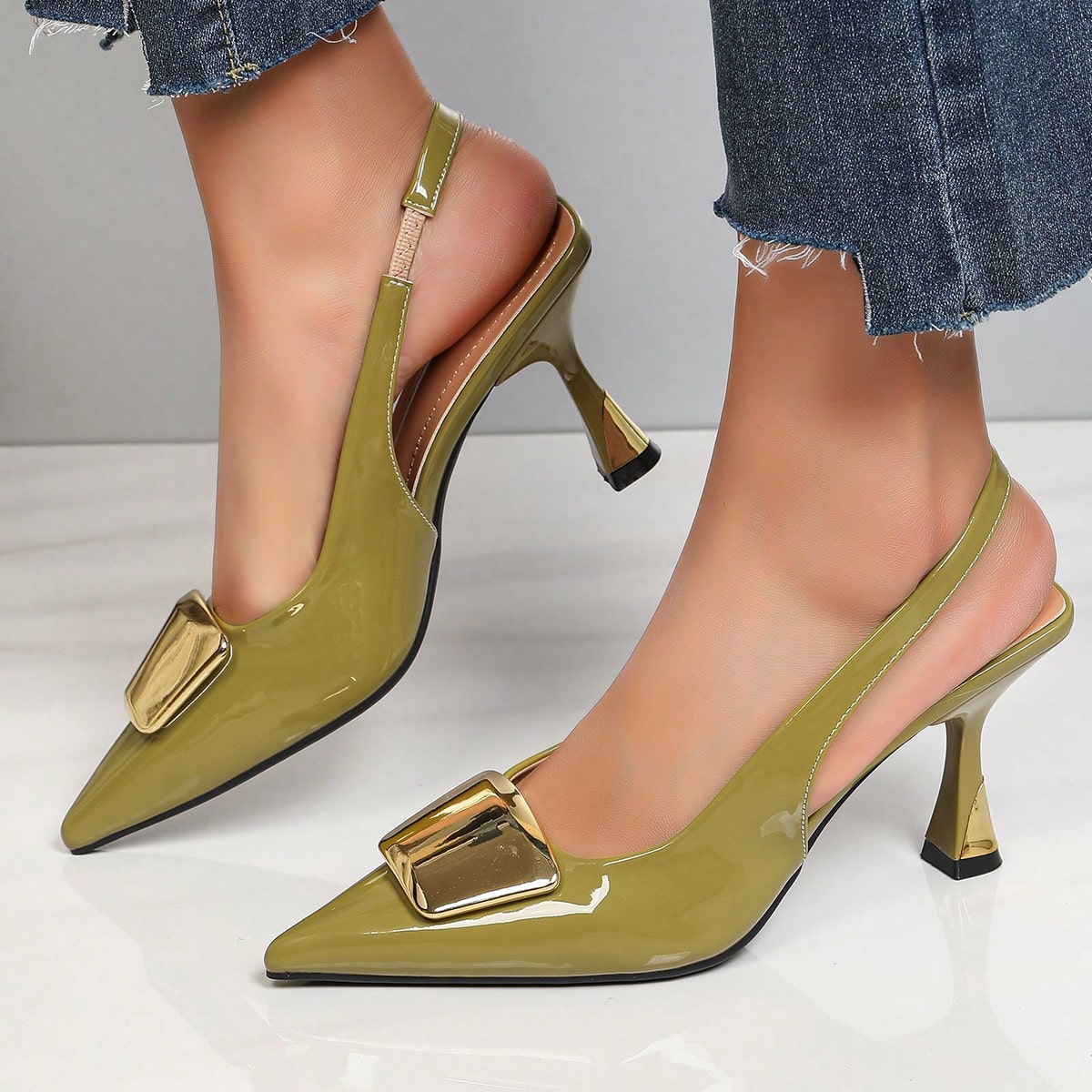 Sapatos de salto elegantes par - Formal Dress avaliação e preço