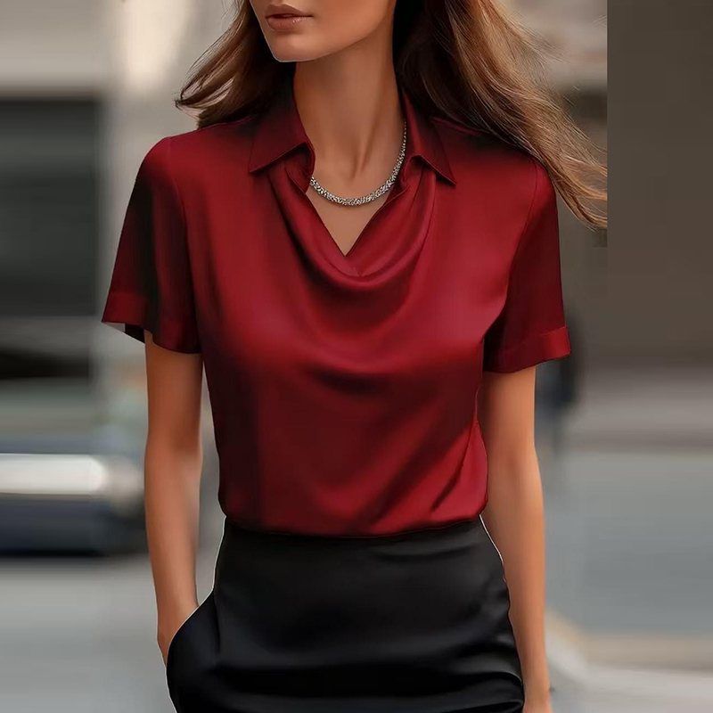 Todos os jogos camisa de cetim - Silk Blouse avaliação e preço