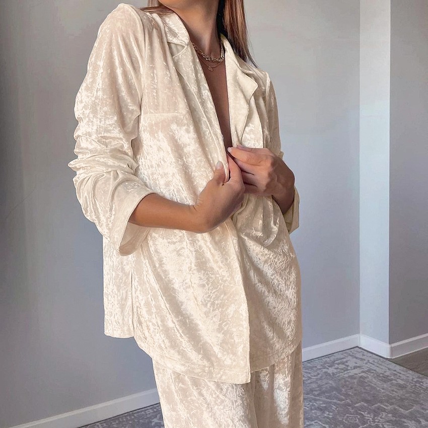 Conjunto de Pijama Lounge de V - Womens Blazer avaliação e preço