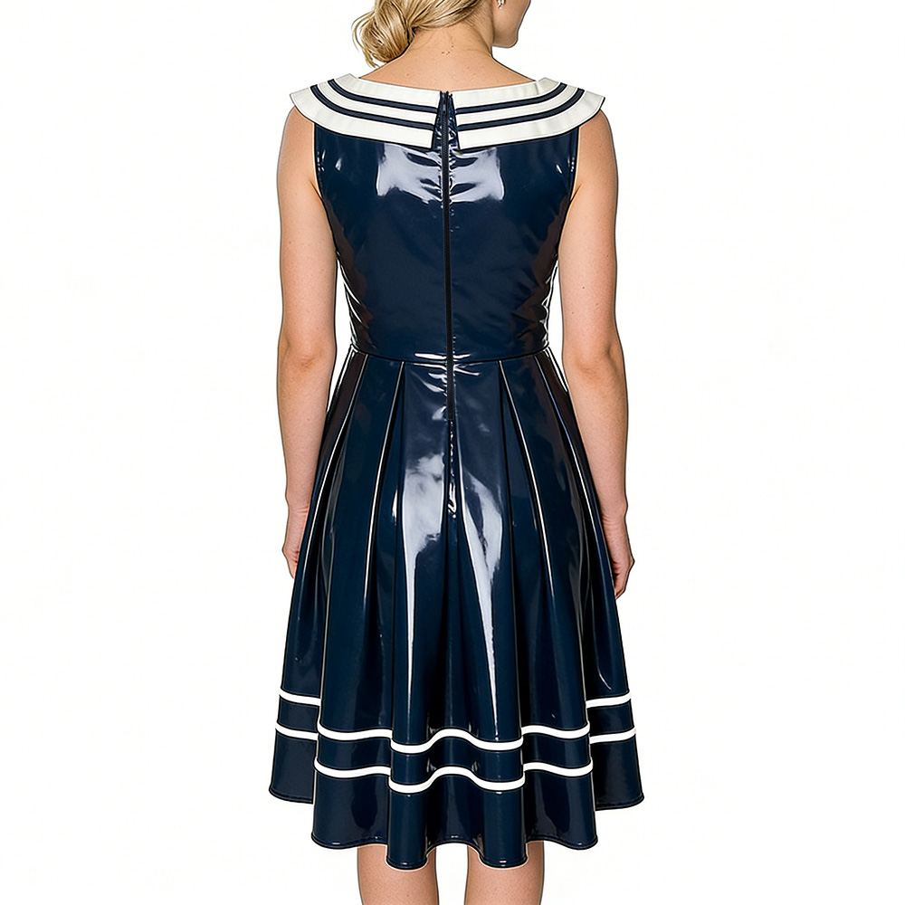 Vestido Vintage Estilo Marinhe - Midi Dress avaliação e preço